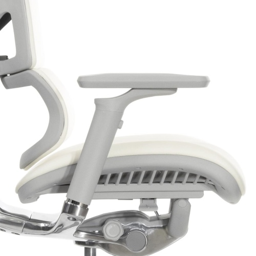 Ортопедическое кресло Falto Leather Premium Белое