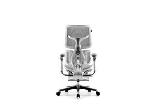 Ортопедическое кресло Falto Scala с подножкой серое Ортопедическое кресло Falto Scala с подножкой серое